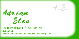 adrian eles business card